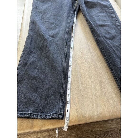 Abercrombie Ultra High Rise 90s Straight Jean Curve Love Black Size 33 - Picture 4 of 5